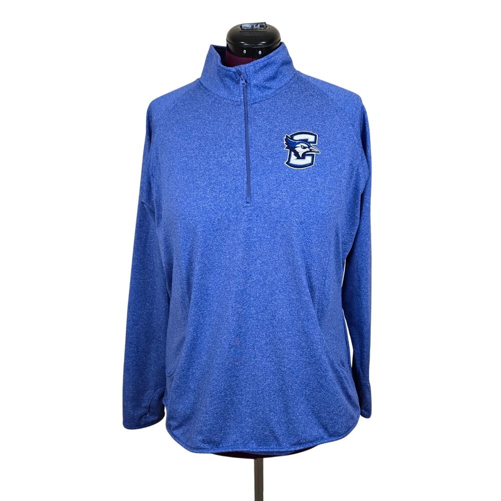 Women's Creighton Bluejays 1/4 Zip Pullover Sweatshirt | Size XL